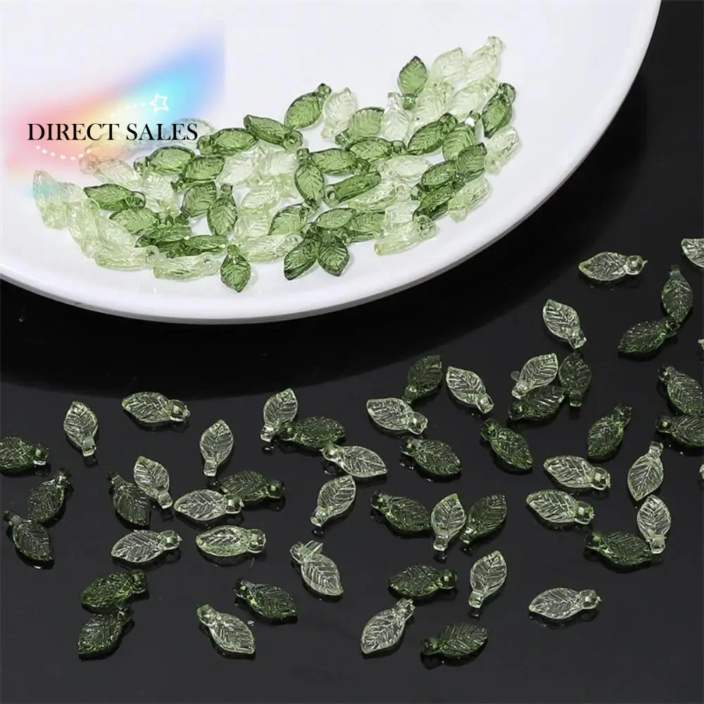 

Leaf Shape Green Transparent Leaf Shape Beads Acrylic Beads Green Green Acrylic Leaf Beads Transparent Charm