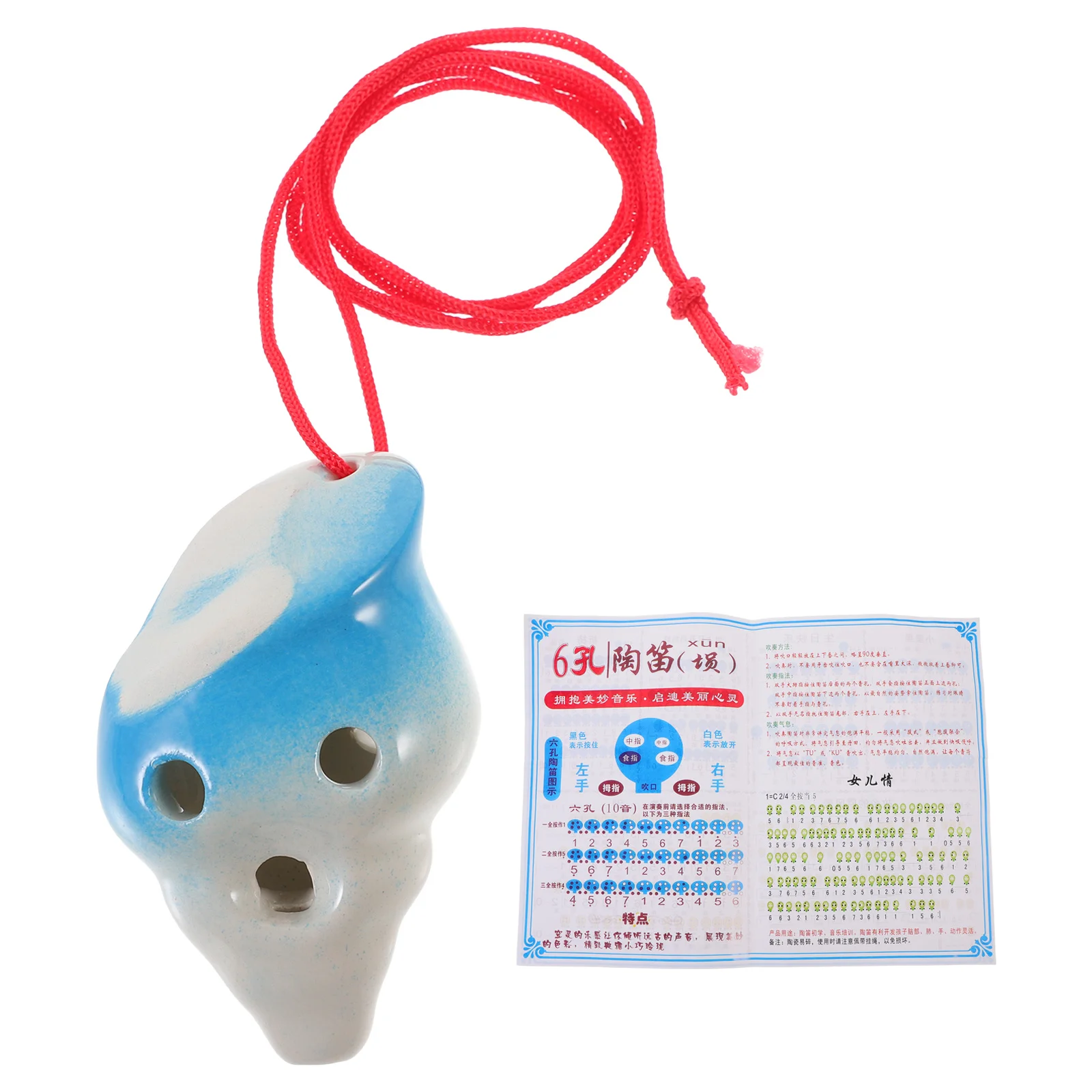 

Ceramic 6 Holes Cartoon Conch Ocarina Creative Shape Beginner Practice Portable Durable Musical Instrument Professional Gift