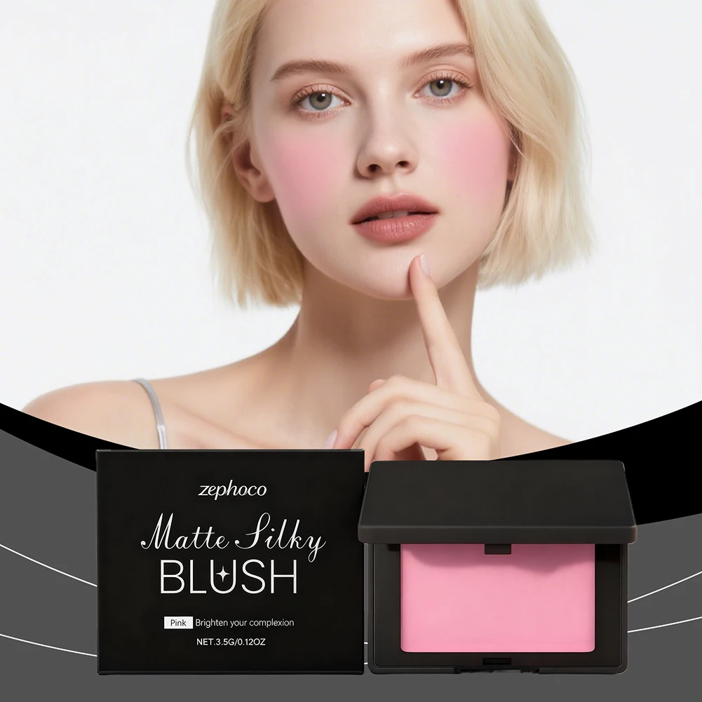 Natural Matte Pink Cheek Tint Velvety Smoothing, Effortless Blends Photo-Ready-Complexion
