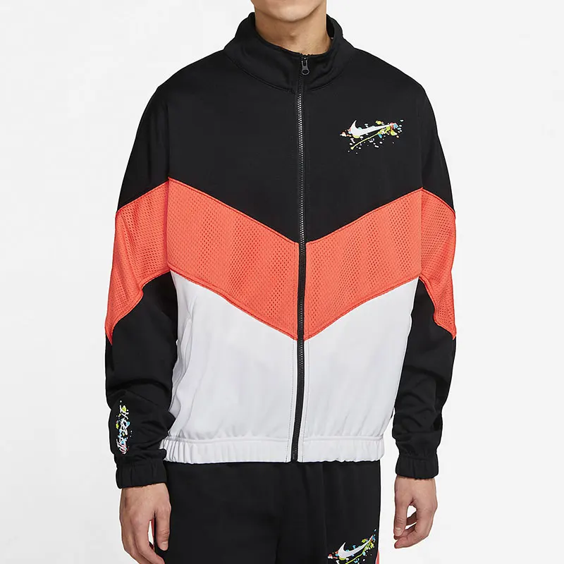 Nike Authentic New Season Men's Patched Zip Loose Casual Sports Jacket DJ5219-010