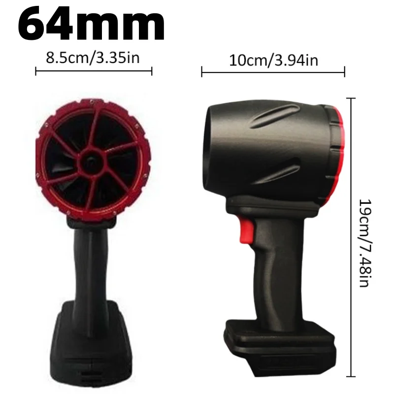 1100 واط سيارة منفاخ الهواء العنيف قوية يده توربو مروحة نفاثة عالية السرعة 70 مللي متر فرش السيارات التوجه 1600 جرام غسيل السيارات مسدس هواء مجفف #5