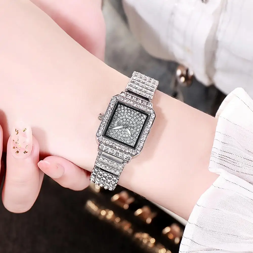 Women Fashion Shining Rhinestone Watch Brand Quartz Bracelet Watches Zircon Crystal Elegant Wristwatch Clock Friend Girls Gifts