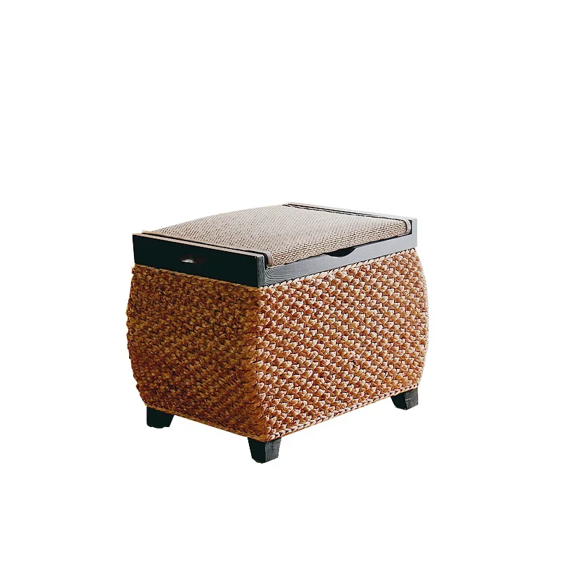 

Nordic rattan storage stool can store, change shoes, stool, tidy box, rattan sofa stool, makeup stool, footstool