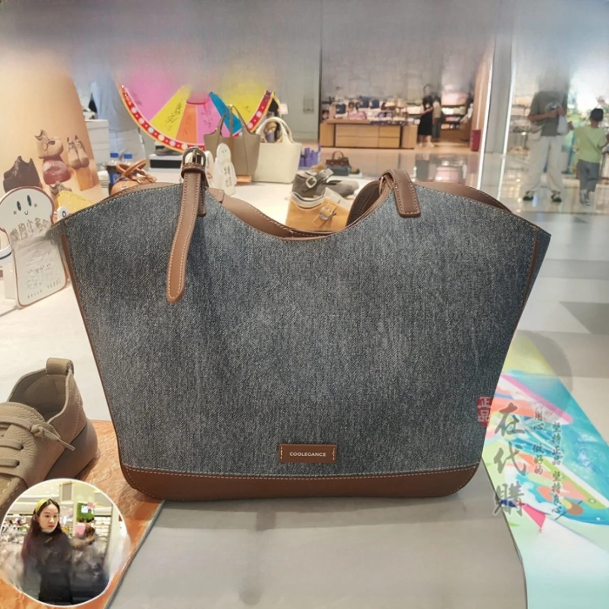 

Сумка-тоут Belle 2024 осень-зима, большая вместительная сумка для поездок на работу, женская модная сумка с цветовыми блоками BL767, с застежкой-пряжкой Young Lock