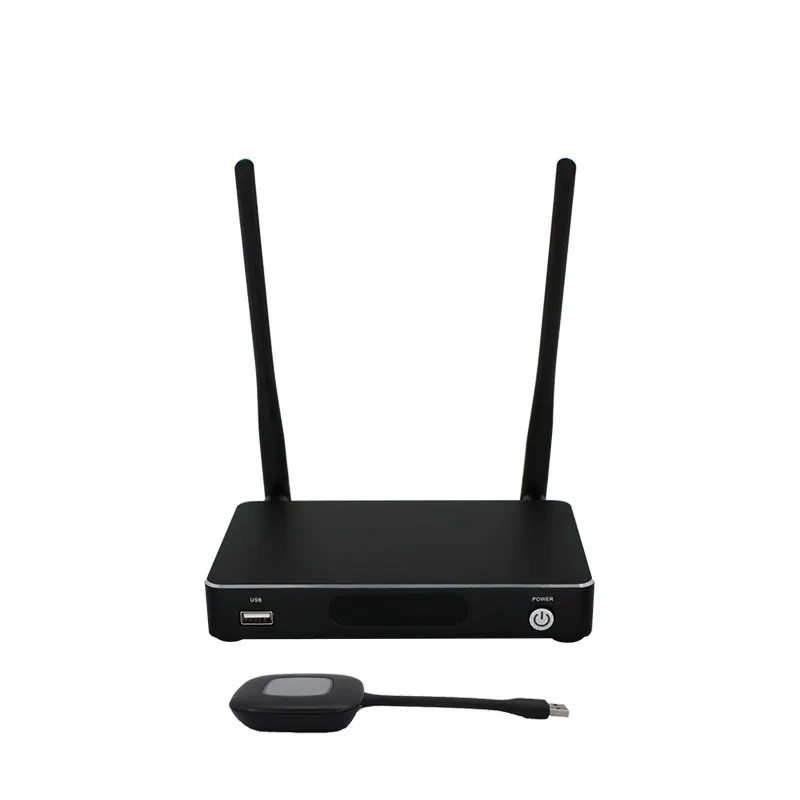 

Meeting Room 4K BYOD Wireless Presentation System Sender Dongle Transmitter Tx Airplay Miracast One Screen Receiver Rx Switcher