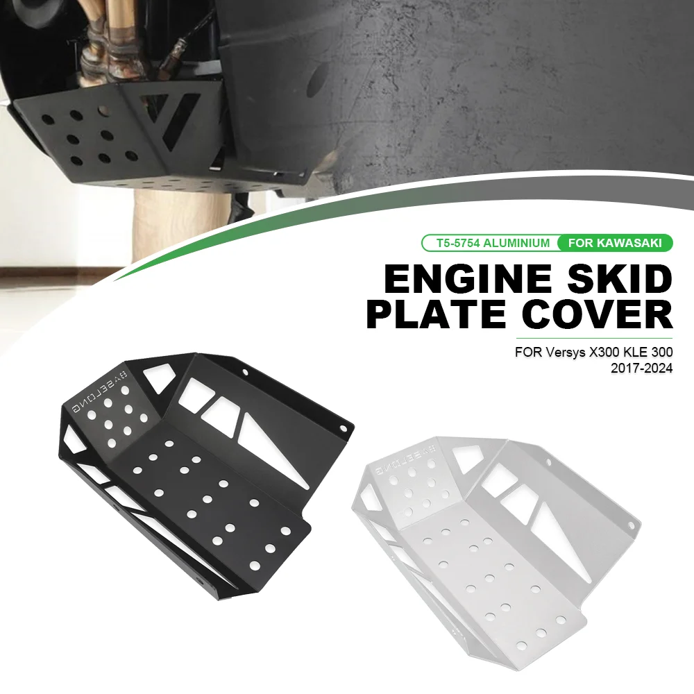 

For Kawasaki Versys X300 KLE 300 Versys-X 300 2017-2024 Motorcycle Engine Guard Accessories Chassis Protection Skid Plate Guard