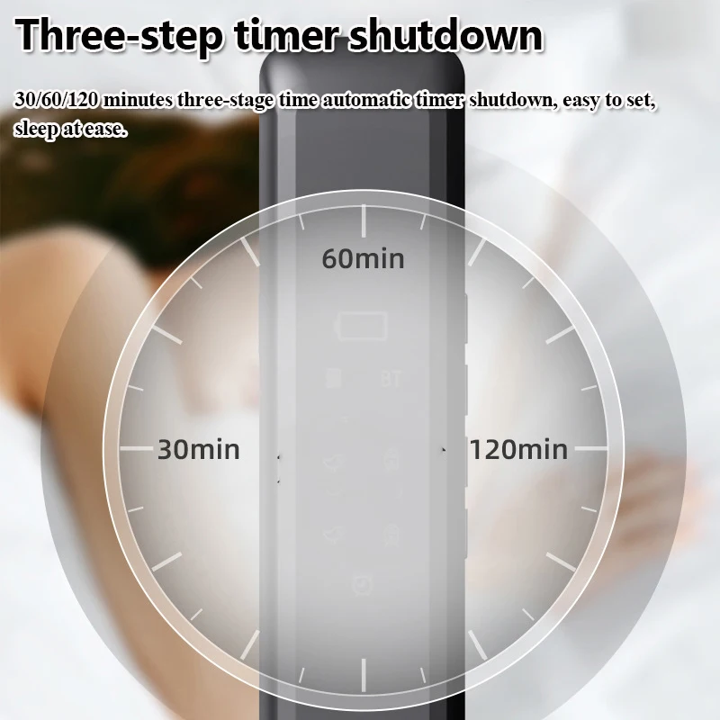 تحت وسادة العظام التوصيل سمّاعات بلوتوث الضوضاء البيضاء النوم المعونة مكبرات الصوت مع شاشة LED توقيت إيقاف TF بطاقة تشغيل الموسيقى