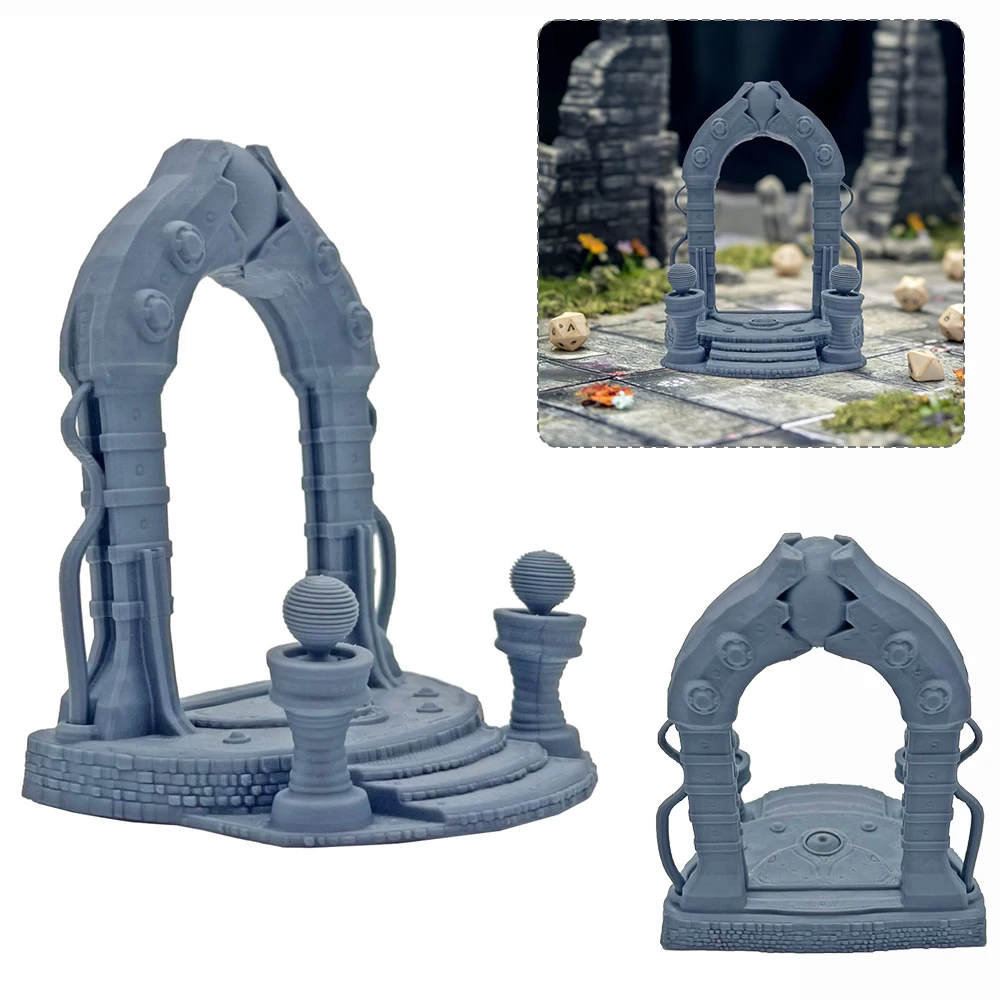 Oude Portal Miniatuur Terrein voor Tafelblad Gaming/D&D/RPG Terrein Landschap Gesneden Steenportaal