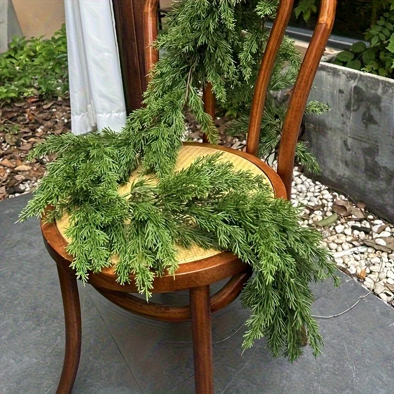 1 قطعة أكاليل عيد الميلاد من خشب الأرز والصنوبر ، إكليل الأرز الاصطناعي ، النمل ، الجدار ، داخلي ، زينة عيد الميلاد في الهواء الطلق #2