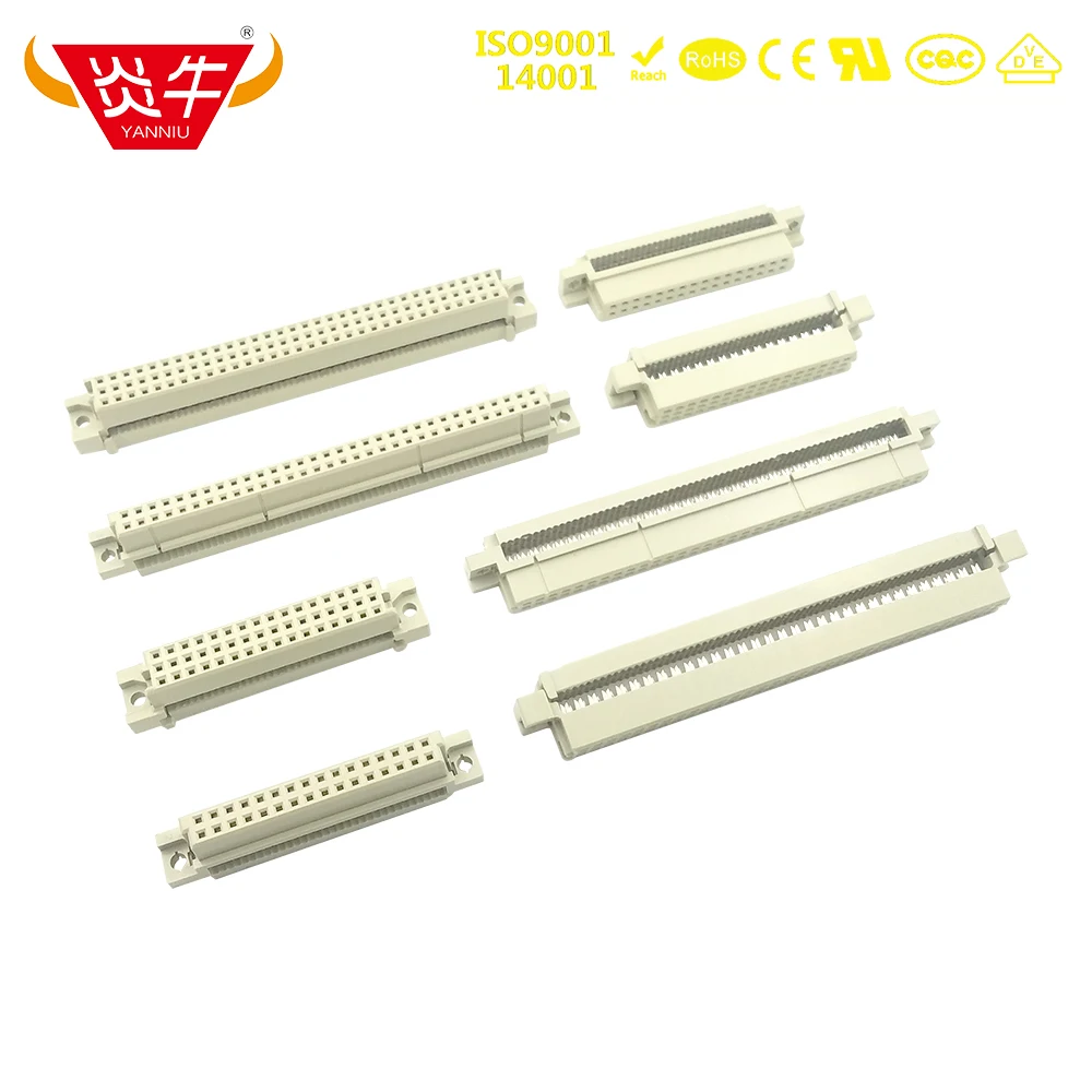 

10Pcs 2.54mm CONNECTOR DIN41612 IDC TYPE 32PIN 48PIN 64PIN FEMALE 232 332 348 264 364 2*16P 2*32P 3*16P 32P 48P 64P