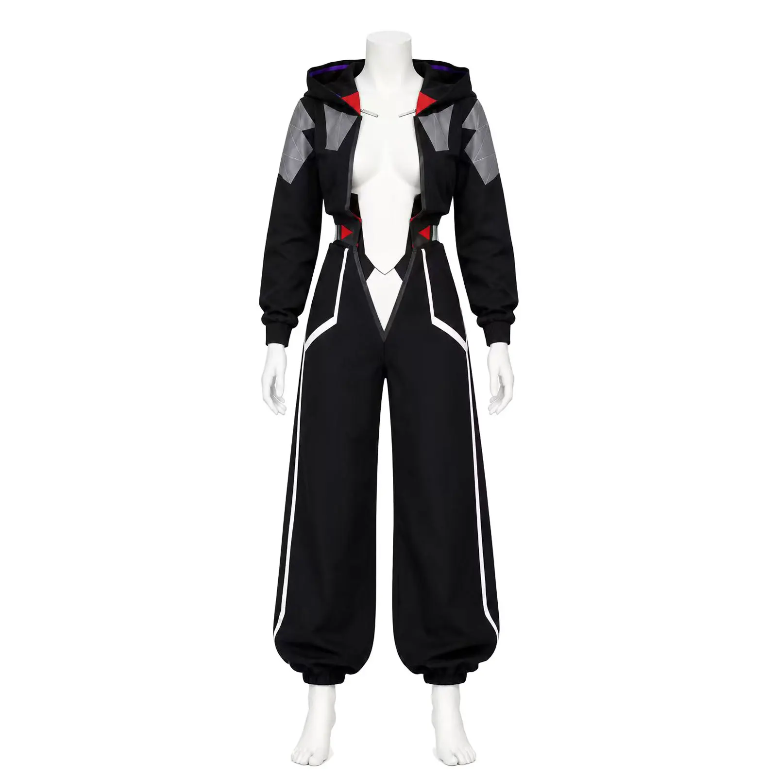 Cyberpunk Edgerunners Season 2 Talia Yang D Netrunner Cosplay Jumpsuit & Cargo Jacket, Unisex Anime Cos Outfit for Halloween Cos - view 3