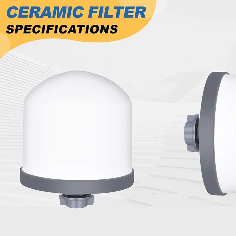 2Pc Replacement Ceramic Filter Magnetized Mineral Water Purifier Water Filter Ceramic Hemisphere Water Filters-AT64