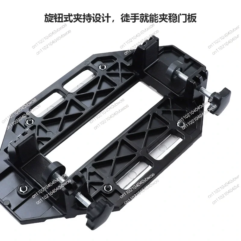 Wooden door hinge slotting positioner, slotting machine hinge installation hole punch