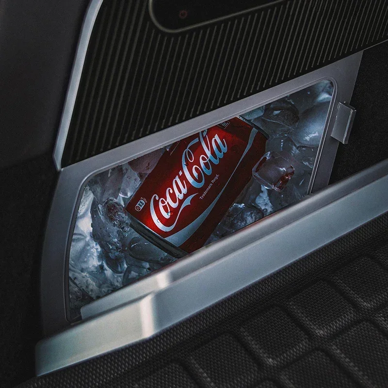 For Model Y Trunk Fridge Custom For Tesla Model Y 2019-2023 LHD RHD Trunk Refrigerator 15L Medicine Storage Travel Refrigerator