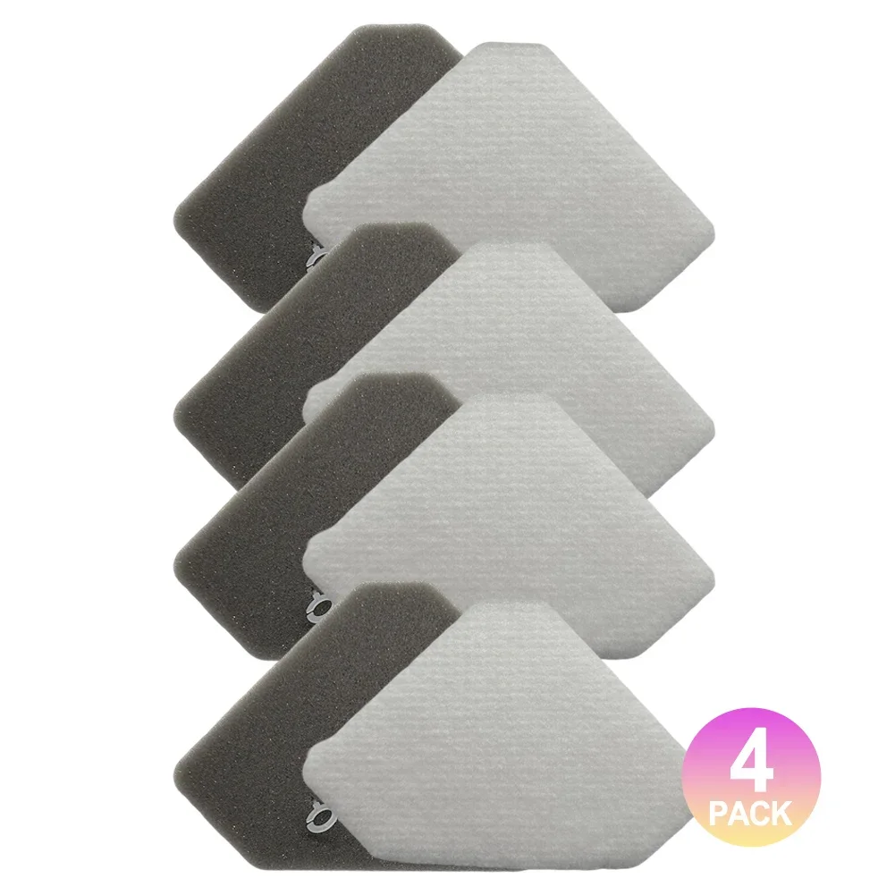 

Compatible Filter Kit for Shark BU3120 BU3523 Vacuum Cleaners 4 Washable Foam and Felt Filters for Efficient Cleaning