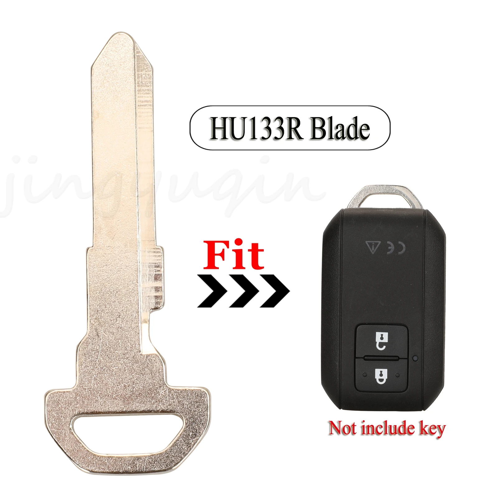 

jingyuqin 10pcs Replacement Remote Control Car Key Blade Blank For Suzuki Swift 2017 With HU133R Blade