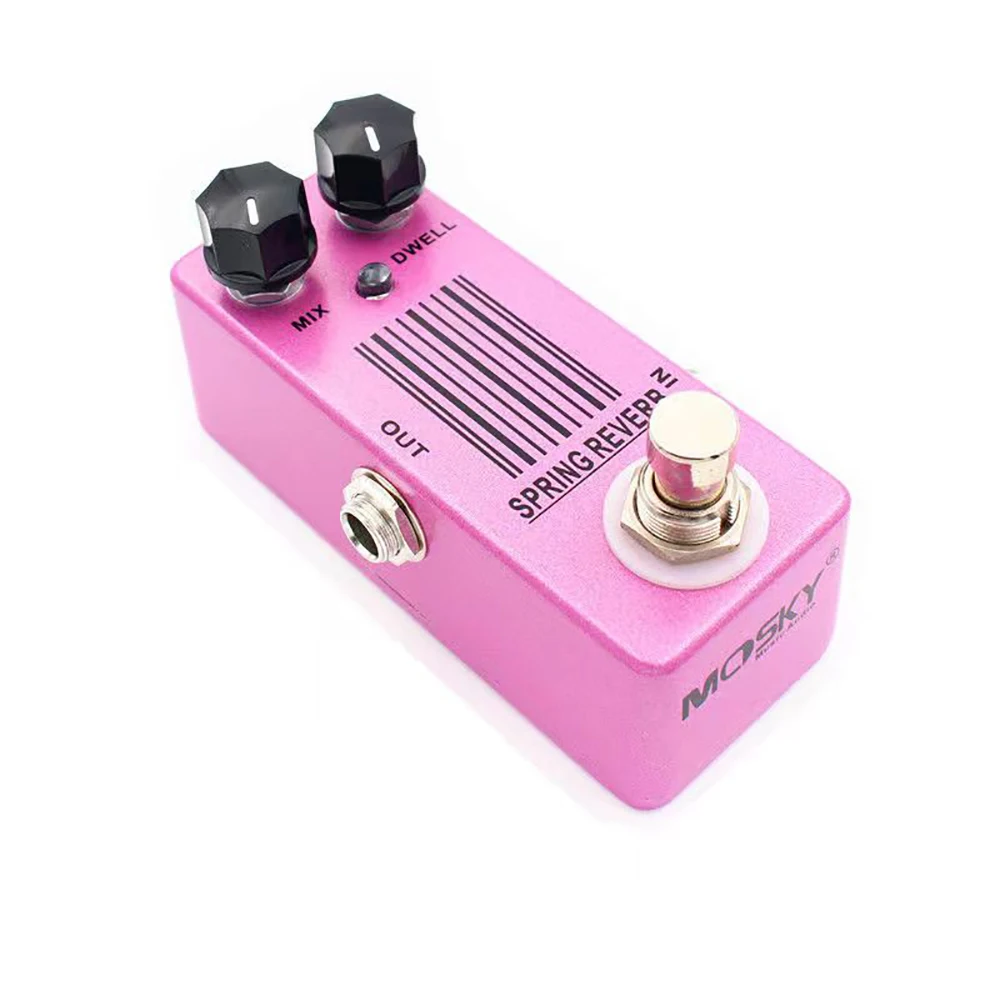 MOSKYAUDIO Guitar Effect Pedal SPRING REVERB MP-51 True Bypass Electric Guitar Effects Processors efeito guitarra DJ Equipment