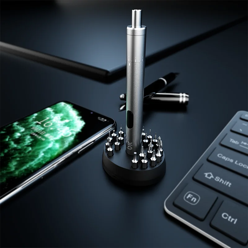 2022 New TBK 008 Cordless Electric Screwdriver With 24 Bits Handy Repair Screwdriver Set for Phone Watch ca me ra Laptop PS4
