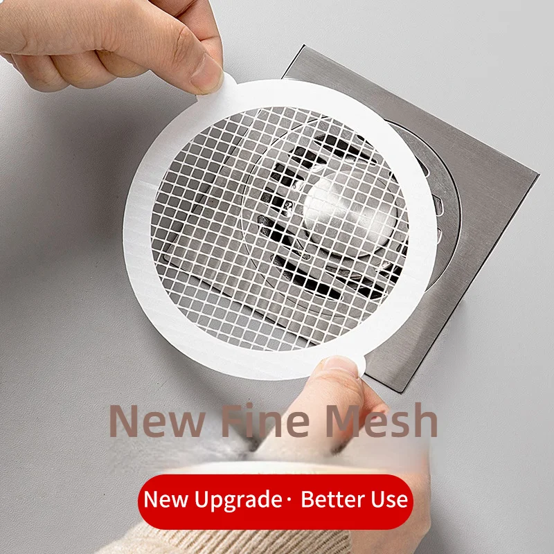 

10 шт. одноразовые сливные наклейки для улавливания волос, сетчатые наклейки для ванной комнаты, фильтр для волос, антиблокировочные наклейки на крышку кухонного слива