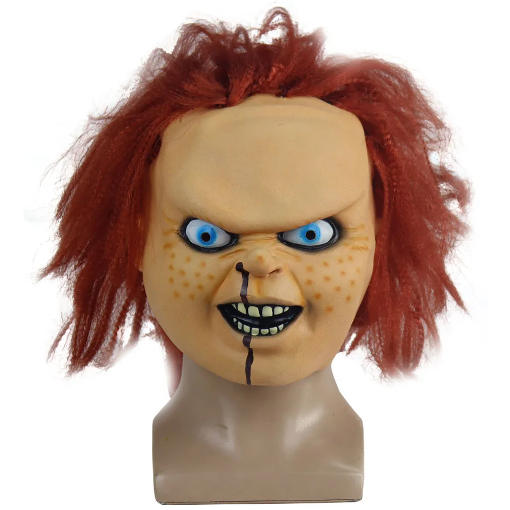 

Halloween Devil Killer Doll Helmet Masks Chucky Face Chucky Mask Childs Latex Mascarilla Play Costume Horror Masques Ghost