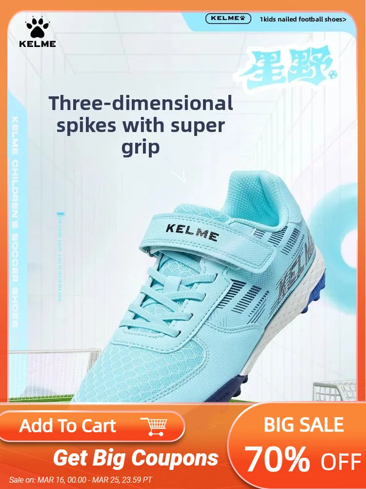 

Karl Mei Children's Football Shoes Professional Tf Nail Breaking Training Football Boots Breathable Competition Specific