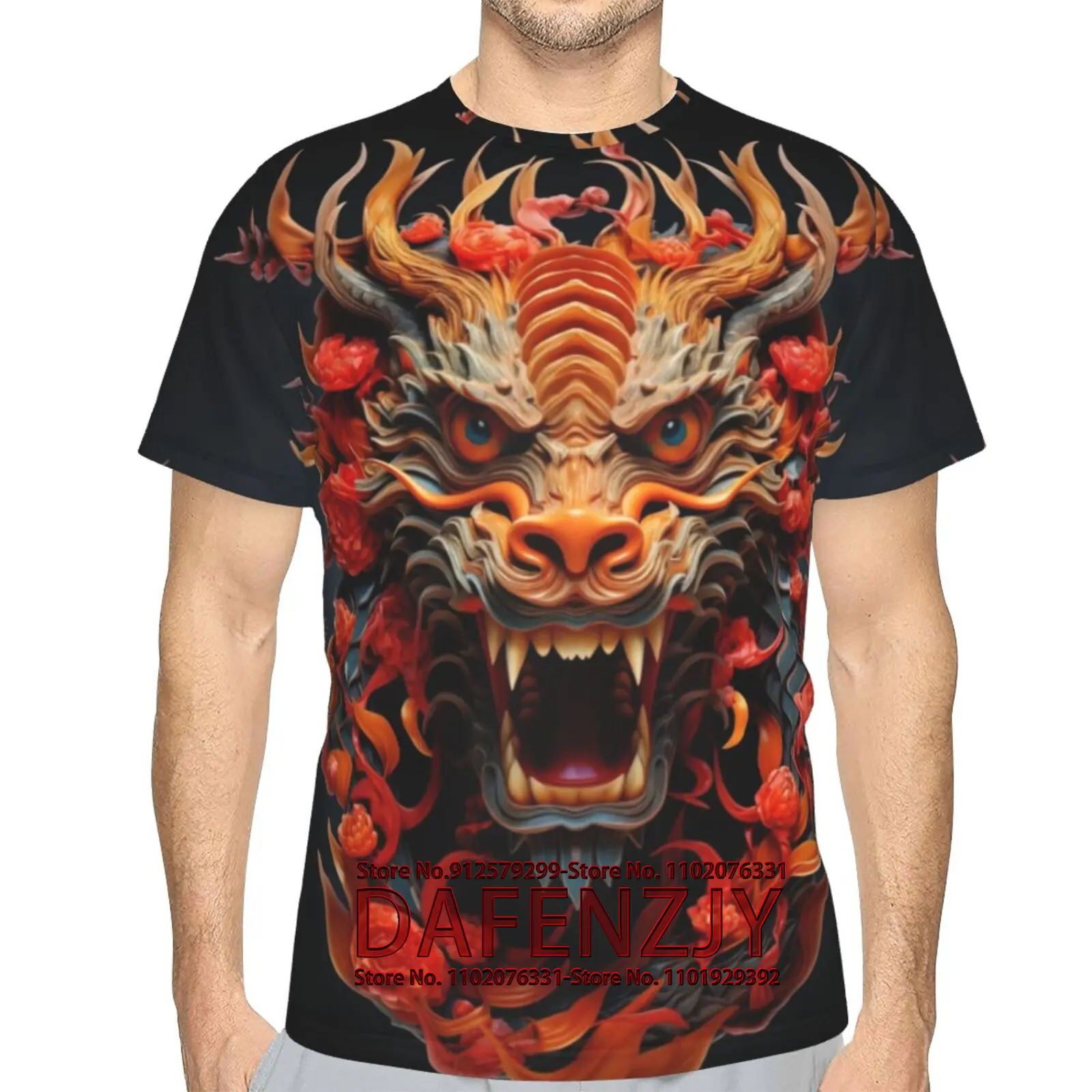

3D Print T-Shirts Funny Graphics Tees Crewneck Short Sleeve Tees for Mens Womens