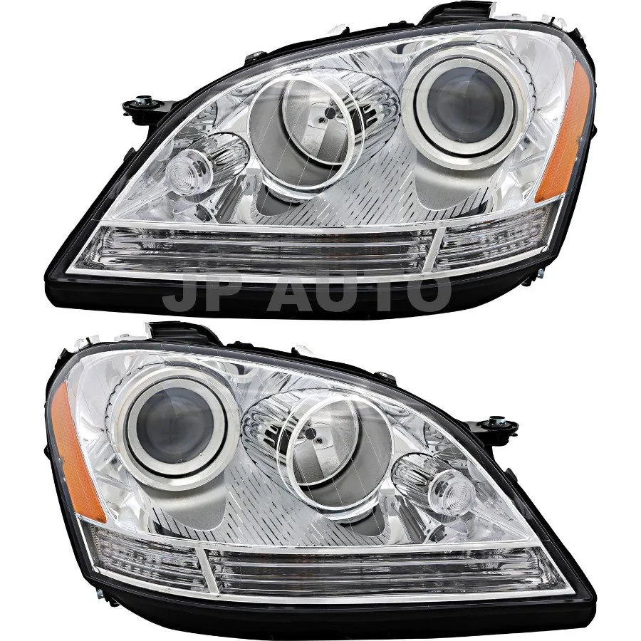 

For 2006-2007 Mercedes Benz M Class Headlight Halogen Set Pair