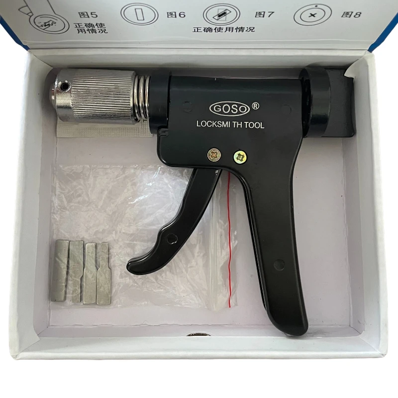 GOSO Gun Style Plug Spinner 2023 New Rapid Reverse Locksmith Tool for Auto Cross Pin Locks HUK KLOM Style - view 2