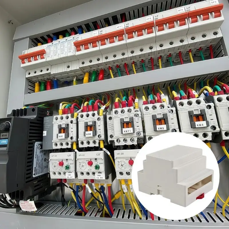 

Compactly ABS Electronics Case PLC Controller Housing Waterproof Cover For Industrial Applications DIY Project Prototyping D2RD