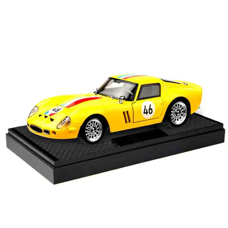 1:32 250 GTO Supercar alliage voiture modèle son et lumière retirer jouet pour enfants à collectionner cadeau d'anniversaire