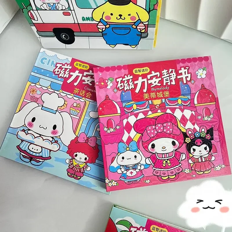 Miniso Sanrio Hello Kitty DIY Quiet Book Cute Cartoon Kuromi Stress Reliever Toys Developmental Toys Girl&Child Holiday Gifts