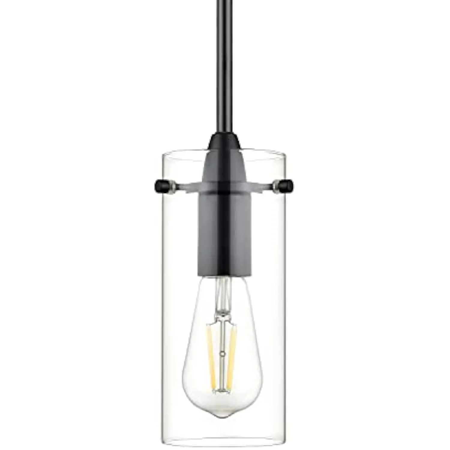 

Black Pendant Lights Kitchen Island - Small Clear Glass Pendant Light Fixture