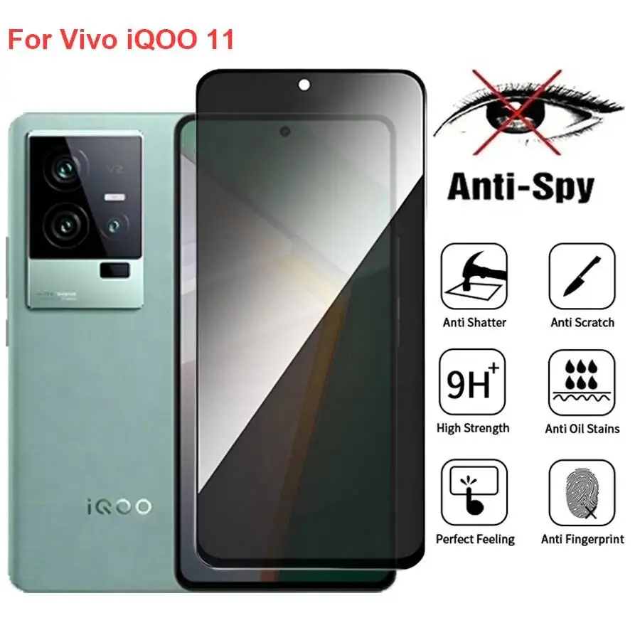 

Vivo Iqoo 11 V2243A Anti Spy Privacy Tempered Glass Protector Compatible For Iqoo11 Full Cover Screen Phone Film