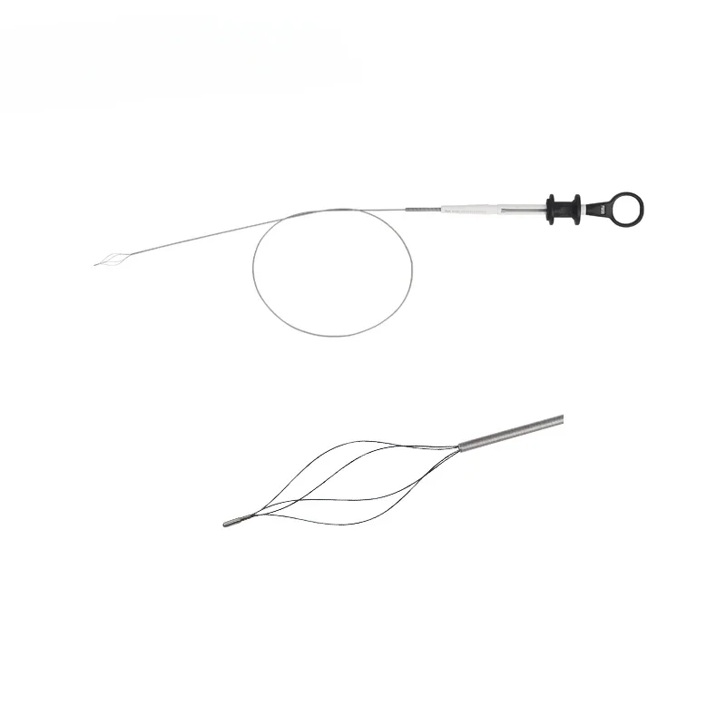 Strumento riutilizzabile per urologia con recupero a spirale con cestello in pietra di nitinolo per uso medico