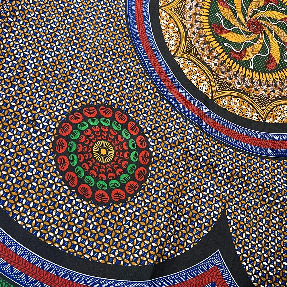 Neue Heiße Verkauf Afrikanischen Wachs Stoff Nigerianischen Ankara Block Drucke Batik Hohe Qualität Nähen Tuch