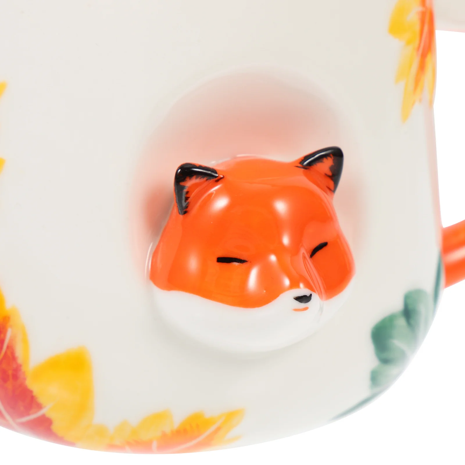 

1Set Cartoon Ceramic Coffee Mug Milk Cup with Thick Handle Smooth Round Mouth for Holiday Party Beverage Drink