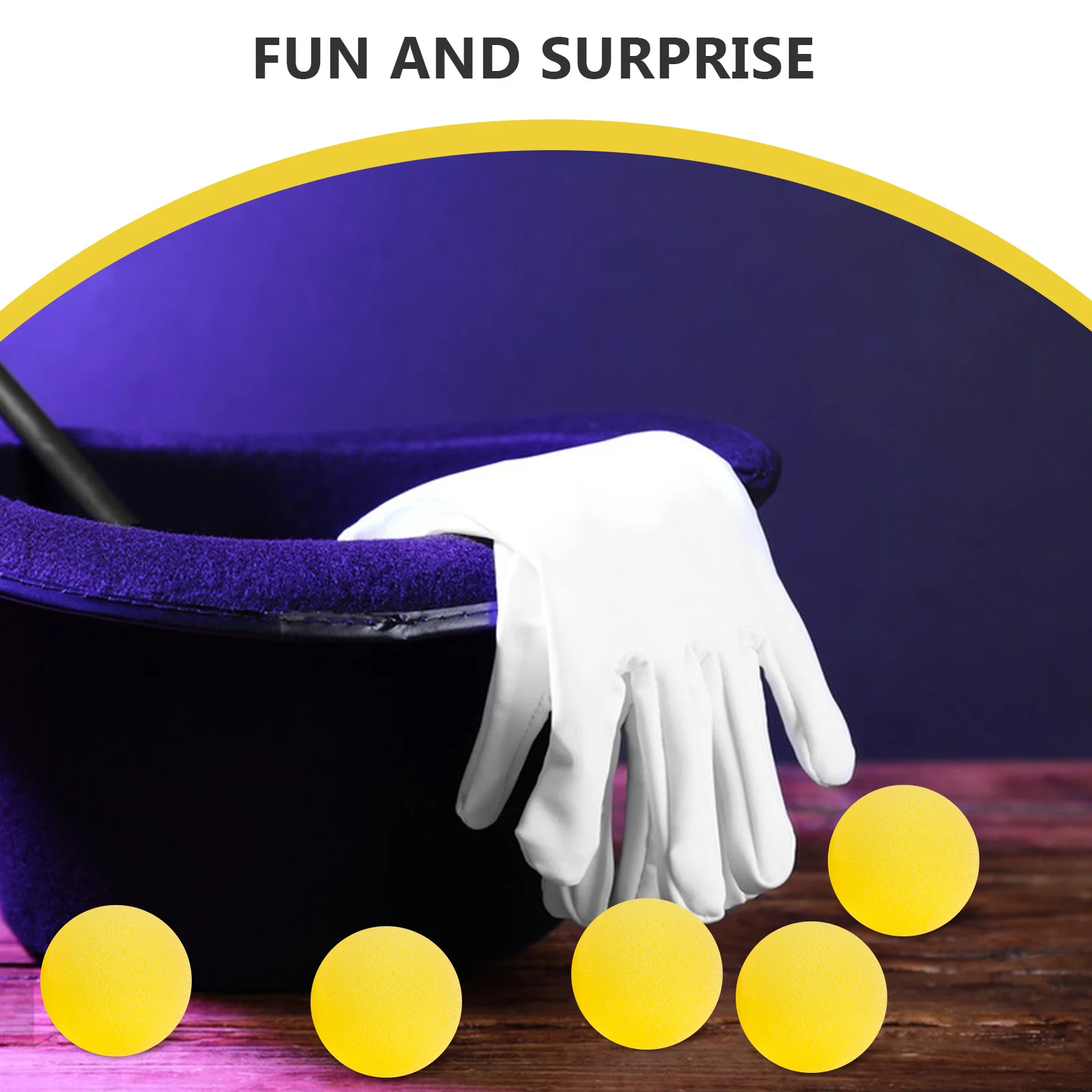 10Pcs Round Sponge Balls Trick Props Soft Sponge Balls Performance Supplies Party Festival Interactive Accessories