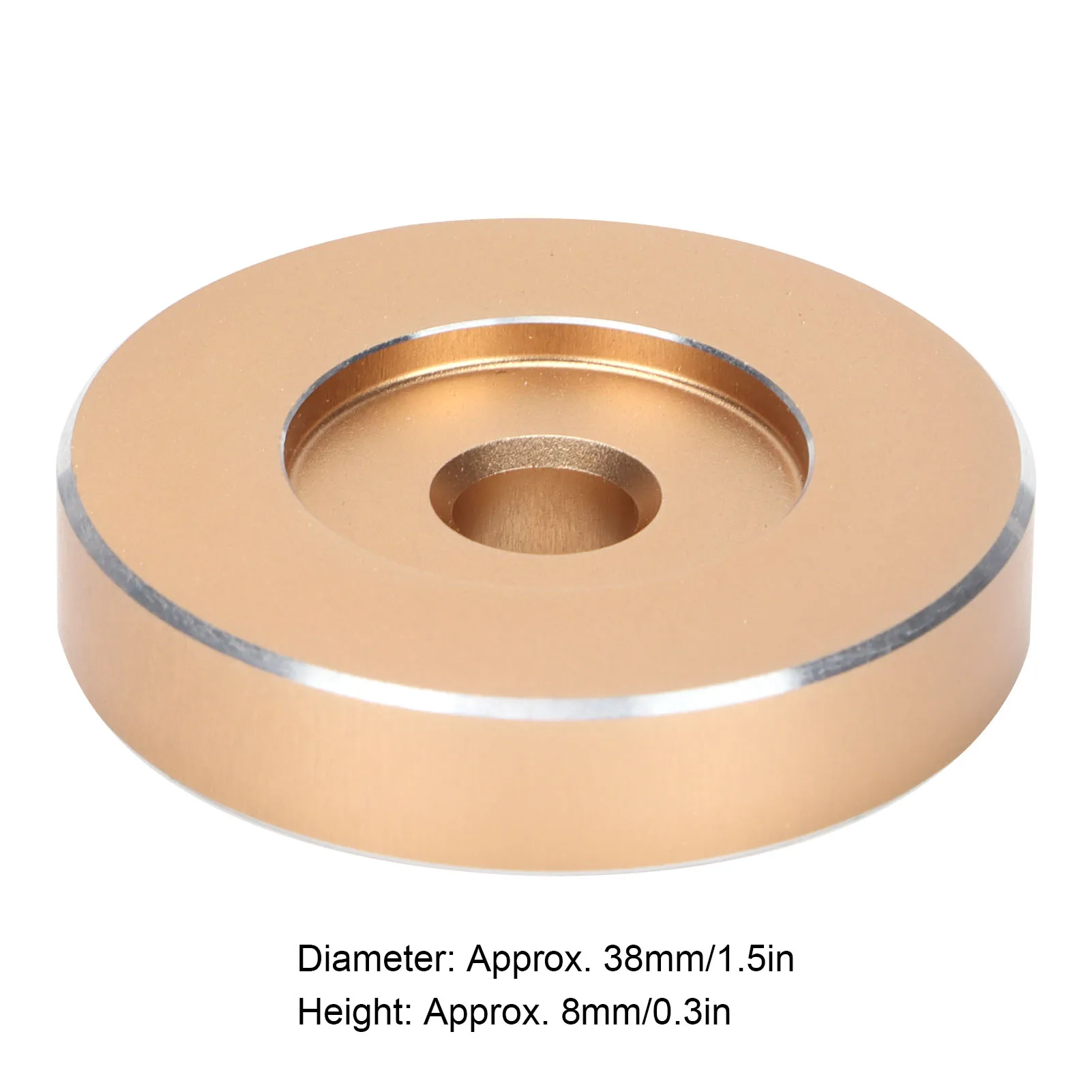 سجل المشبك محول مستقر عالي الدقة سجل الملحقات الألومنيوم تحويل ورقة 38 مللي متر × 8 مللي متر للقرص الدوار #5