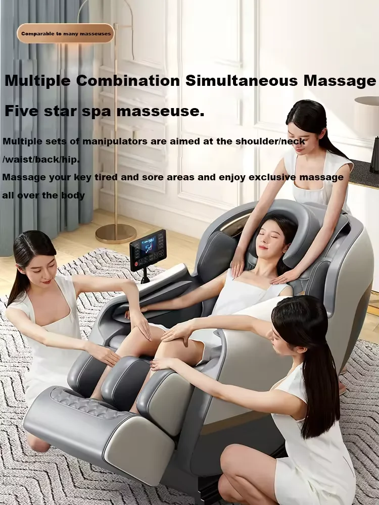 2024 Factory Direct Sale XL 5D Zero Gravity Massage Chair New Design Leather For Body For Living Room