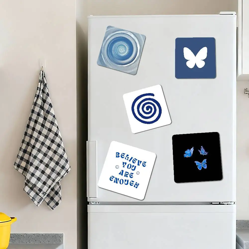 الأزرق نمط نجمة القلب القط الذاتي الحب مغناطيس الثلاجة ديكور المنزل مغناطيس Ins نمط مغناطيس ديكور المغناطيس