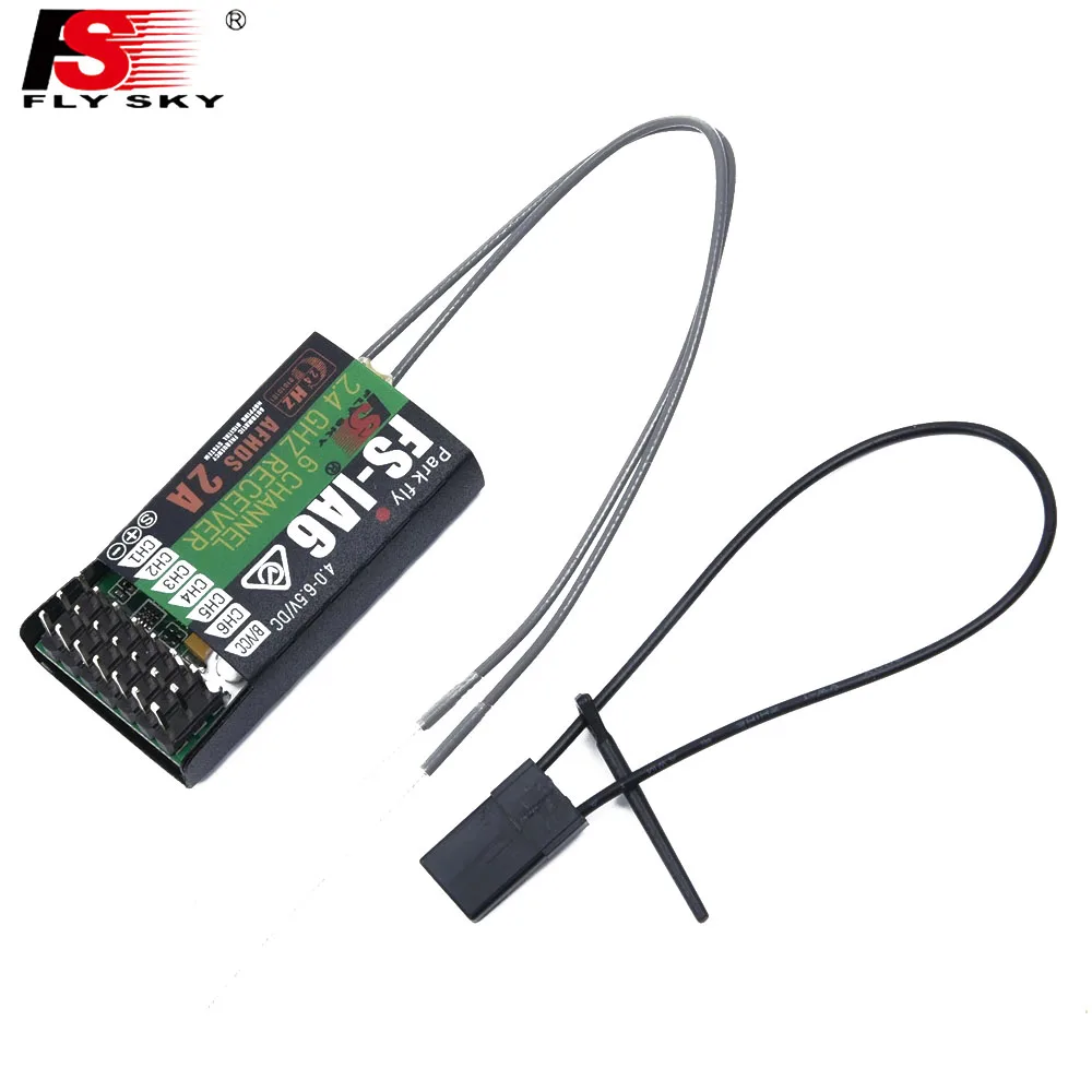 Flysky FS IA6 IA6B 4.0-6.5V AFHDS 2A GFSK 2.4GHZ 6CH Receiver FlySky GT2E I6X I6S for RC Airplane Glider Helicopter Toy
