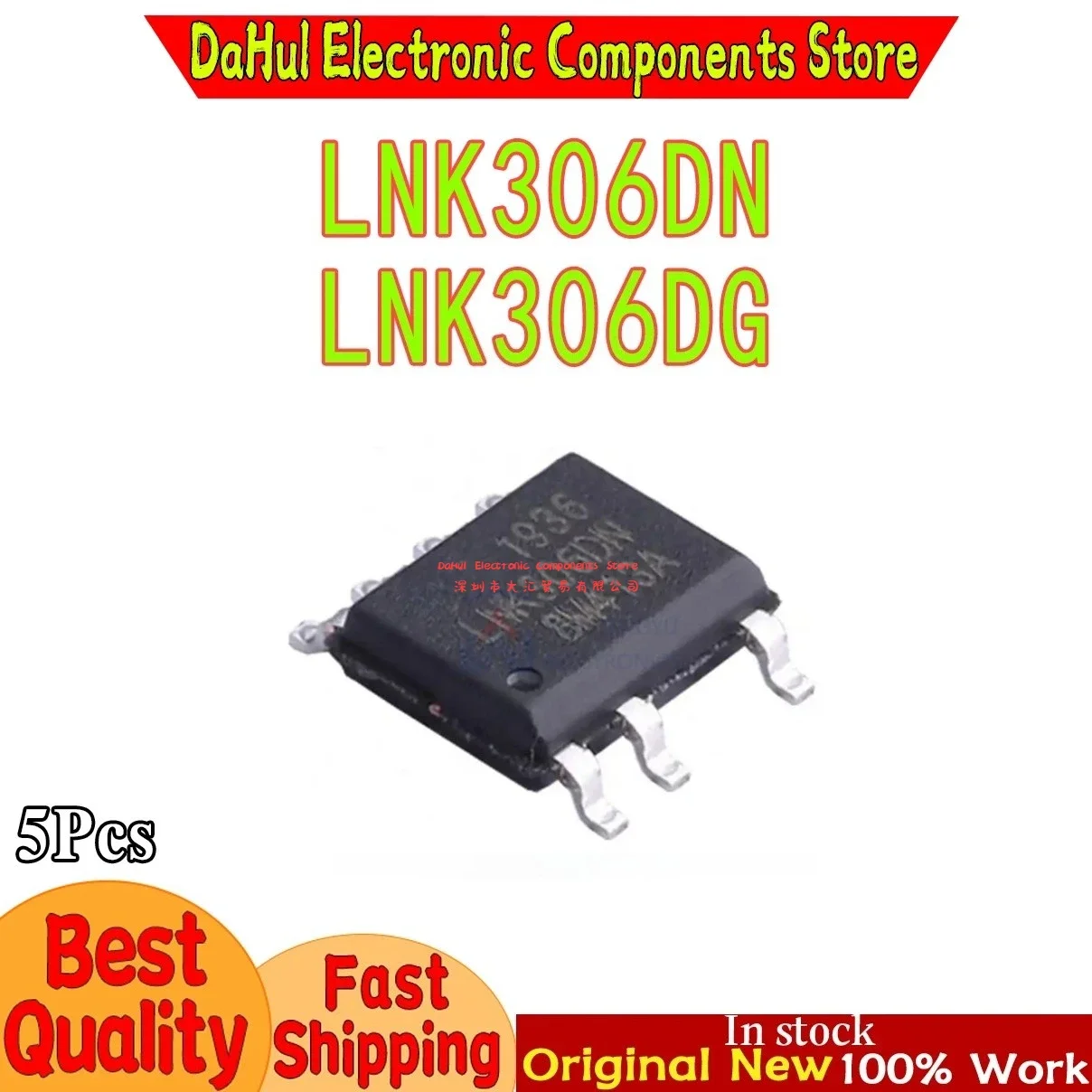 (5piece)100% New LNK306DN LNK306DG LNK306 SOP-7 Chipset In DAHUI Stock