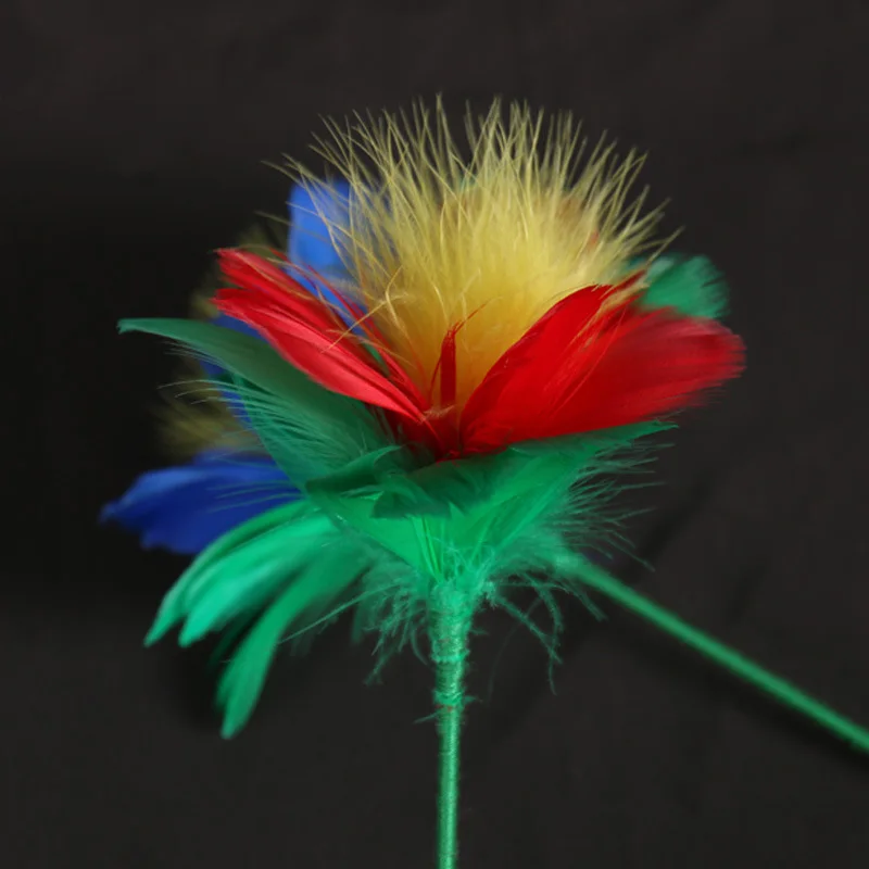 1 set Handkerchief to Two Flowers Magic Trick Handkerchief Appearing Flowers magic props Stage Magic gimmick comedy magician