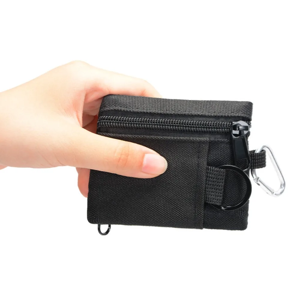 

New Zipper EDC Molle Pouch Wallet Keychain Earbuds Mobile Phone Pouch Outdoor Belt Waist Bag for Men