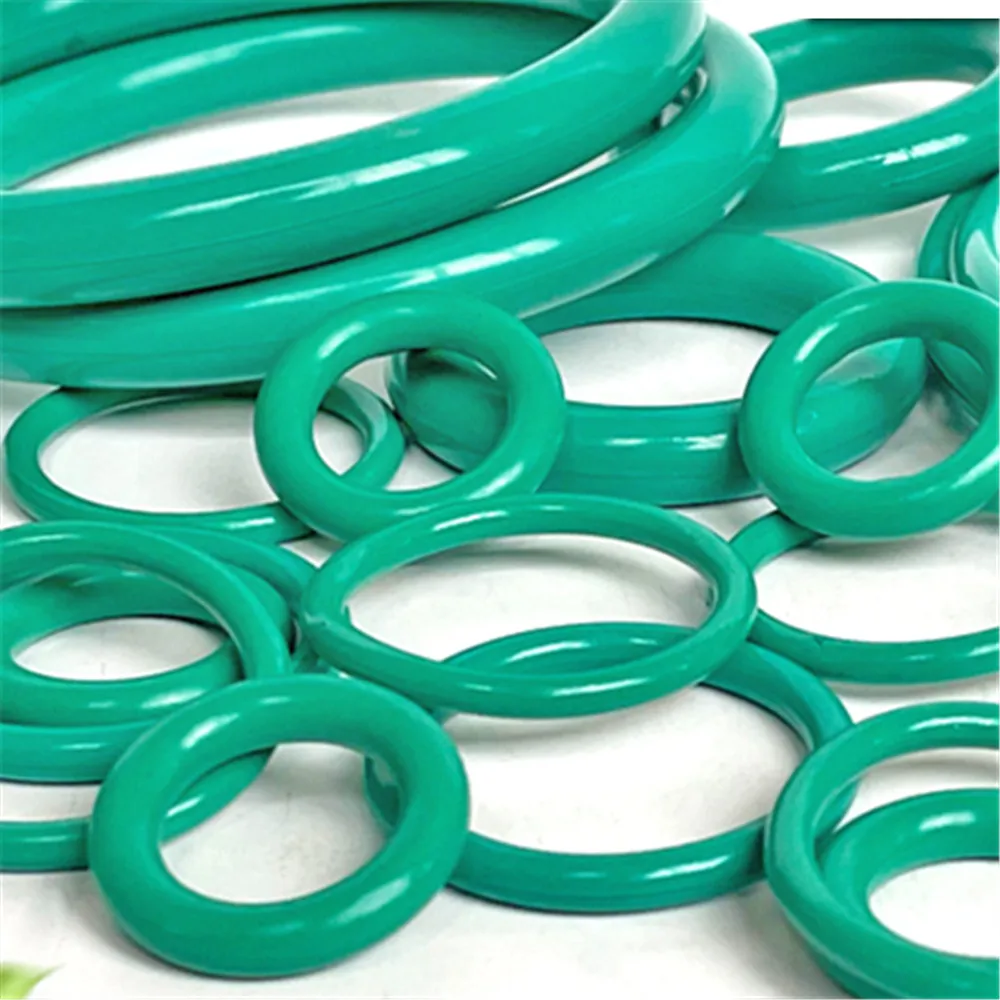 CS 1.8mm Green FKM Fluorine Rubber O Ring Sealing Gasket Insulation Oil High Temperature Resistance Green OD 10.6 11.2 11.8 12.5