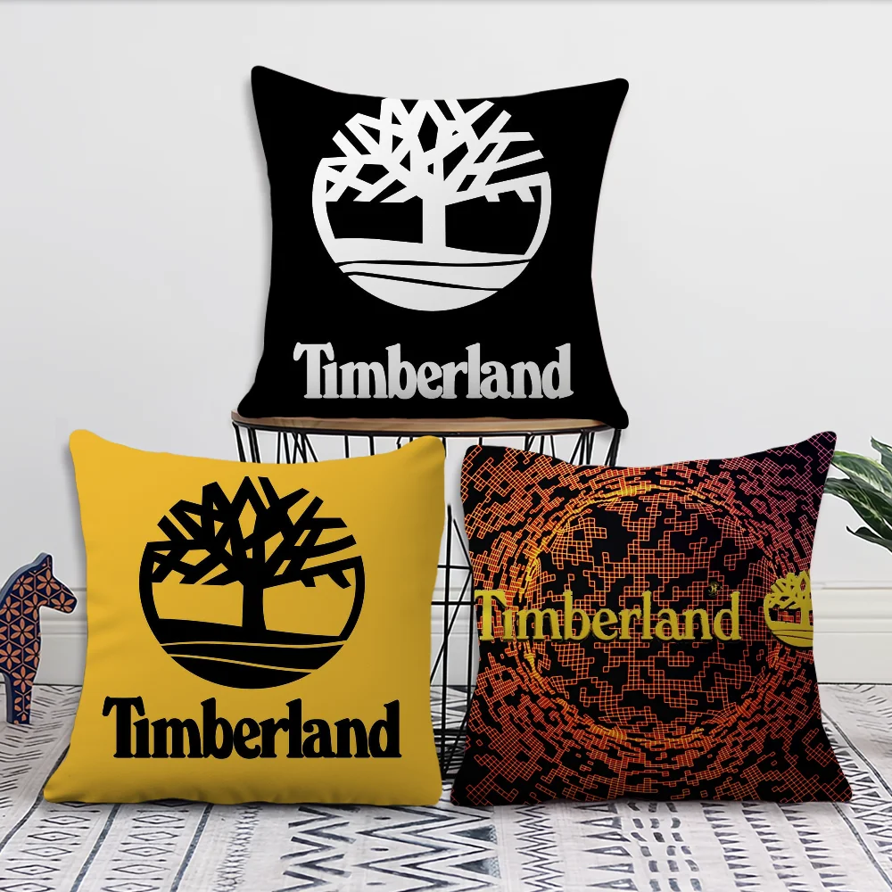 Funda de almohada T-Timberland a la moda para sofá, mesita de noche, respaldo para dormitorio, cojín para sala de estar y oficina, cuadrado impreso múltiple