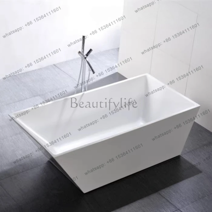 

Bathtub Acrylic Freestanding Thin Edge Bubble Bathtub 1.5 1.7 meters