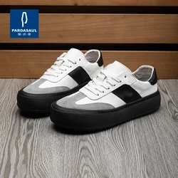 Men's shoes contrasting color thick soled board shoes new casual shoes versatile and comfortable casual shoes 231057