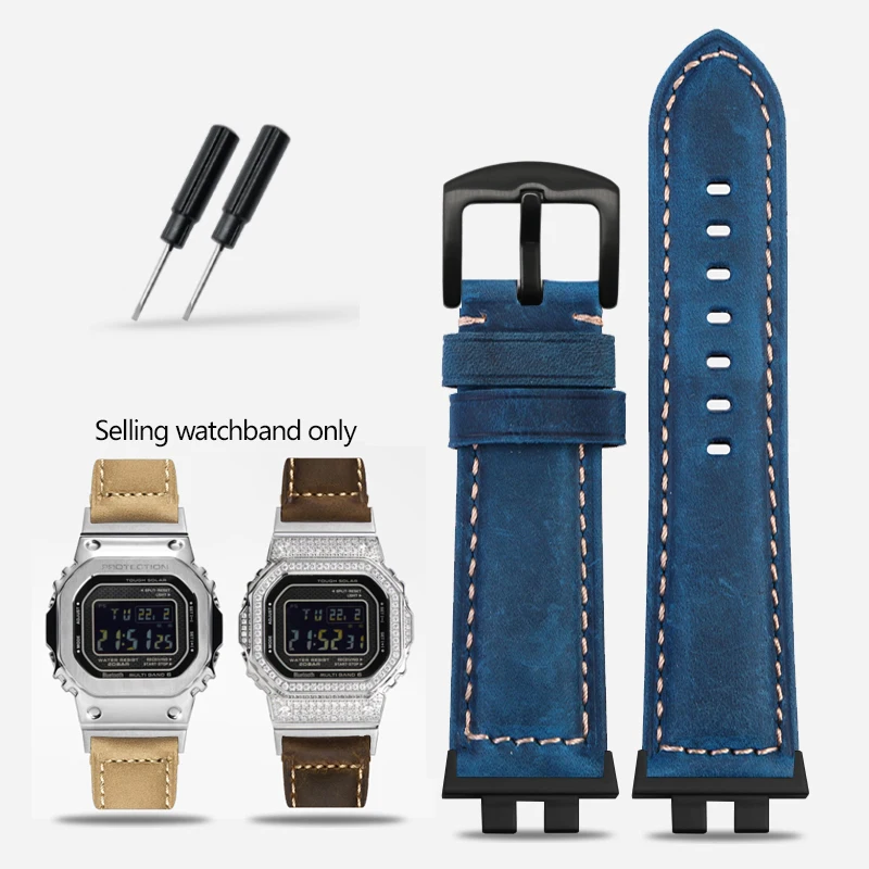 B5000 Personality Modification Frosted Leather Strap for G-SHOCK