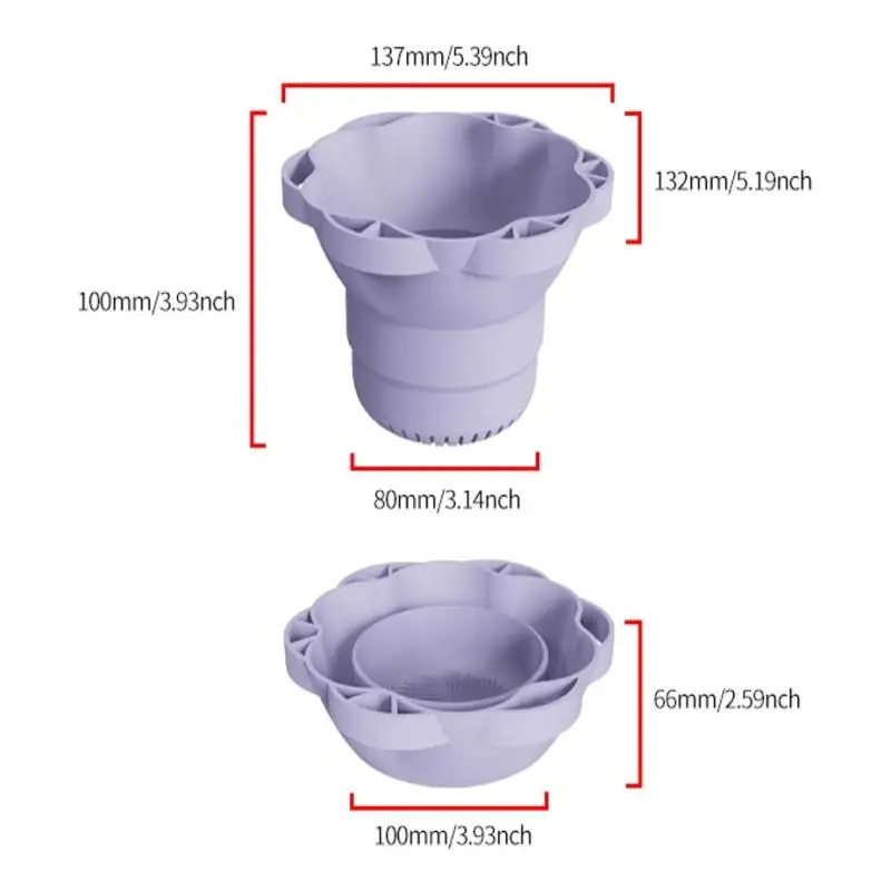 Pennello per trucco Pulizia Ciotola per asciugatura Spugna per uova di bellezza Soffio per polvere Pulizia Ciotola per asciugatura Supporto per detergente per cosmetici in silicone